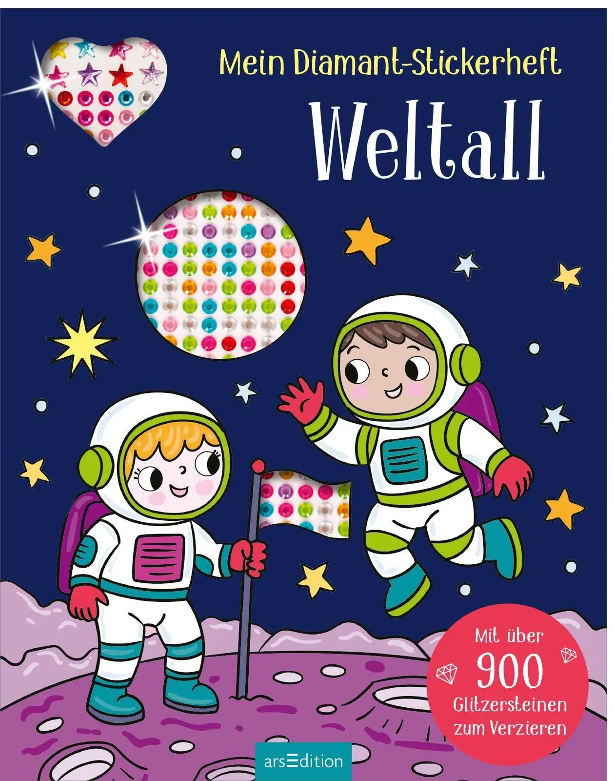 Cover: 9783845868271 | Mein Diamant-Stickerheft - Weltall | Sarah Wade | Taschenbuch | 32 S.