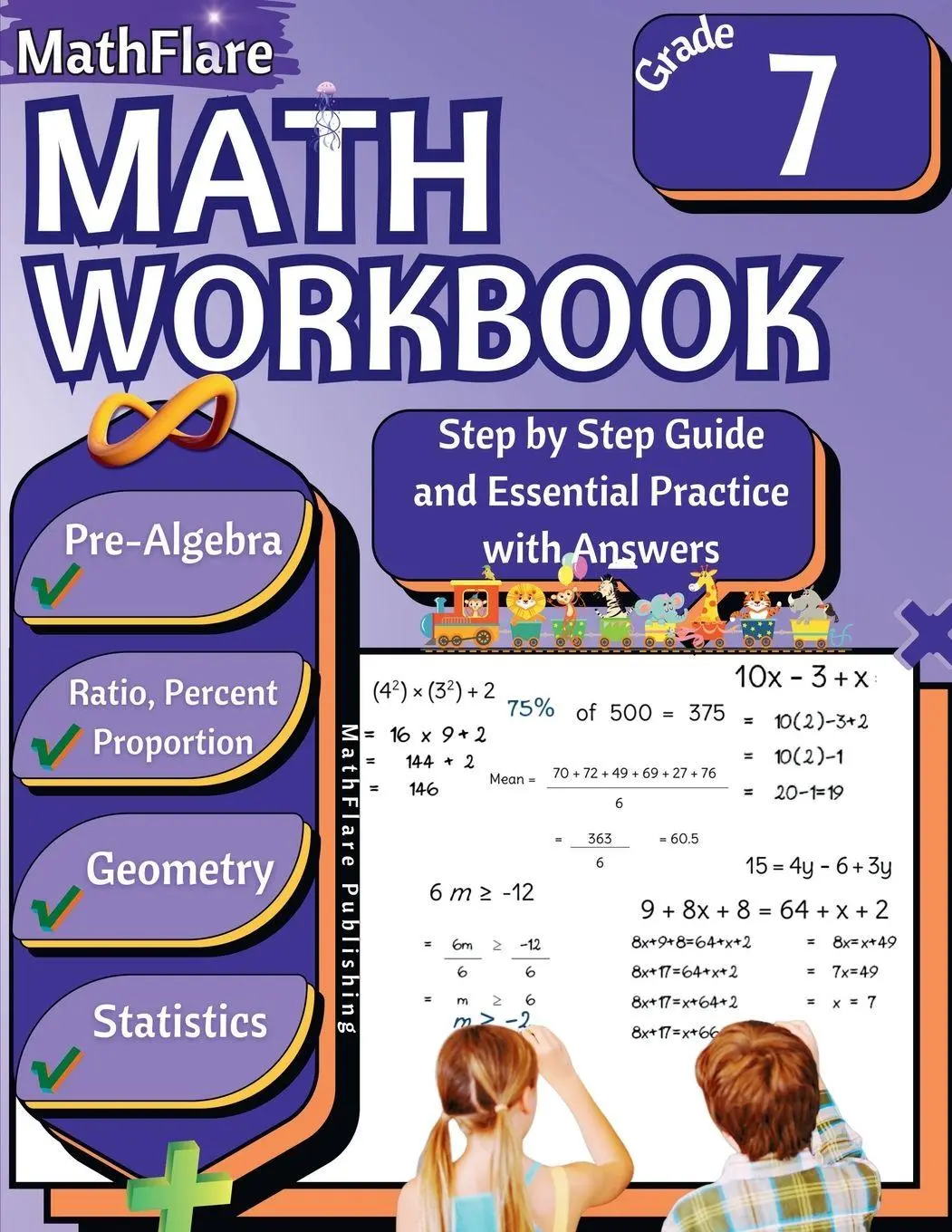 Cover: 9798869118271 | MathFlare - Math Workbook 7th Grade | Mathflare Publishing | Buch