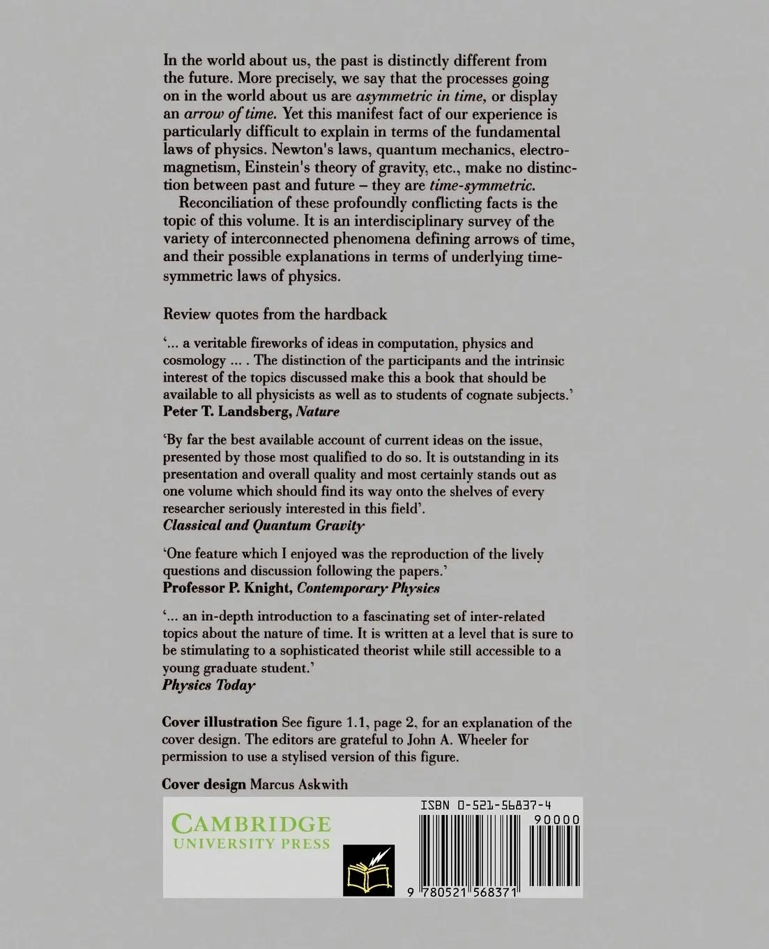 Rückseite: 9780521568371 | Physical Origins of Time Asymmetry | J. J. Halliwell (u. a.) | Buch