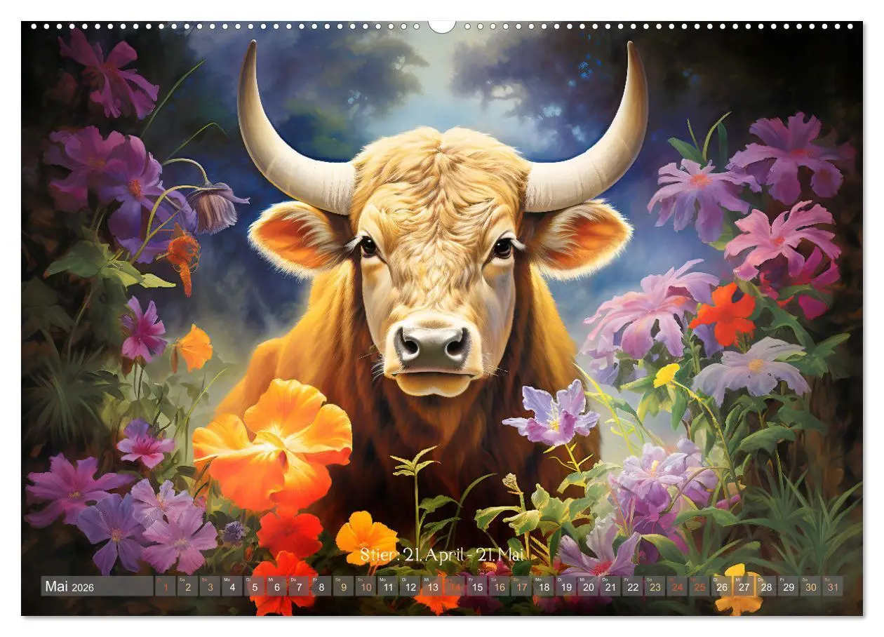 Bild: 9783457468371 | Sternzeichen-Kalender - Galaktische Porträts mit Datum...