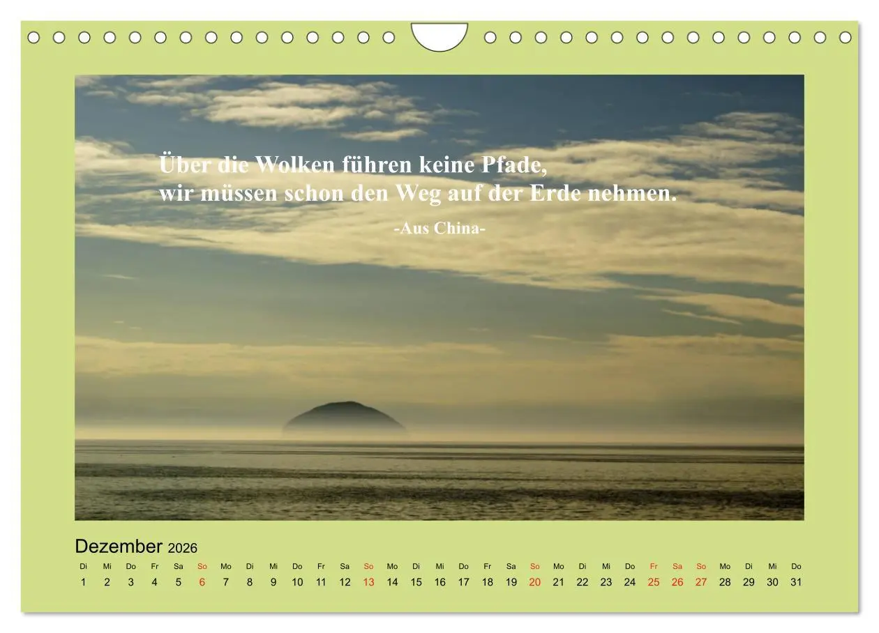 Bild: 9783457918371 | Lebensweisheiten mit Bildern unterlegt (Wandkalender 2026 DIN A4...