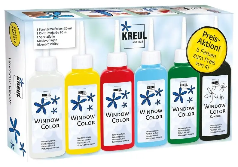 Cover: 4000798428471 | KREUL Window Color Aktionsset 6 x 80 ml | KREUL Window Color | 42847
