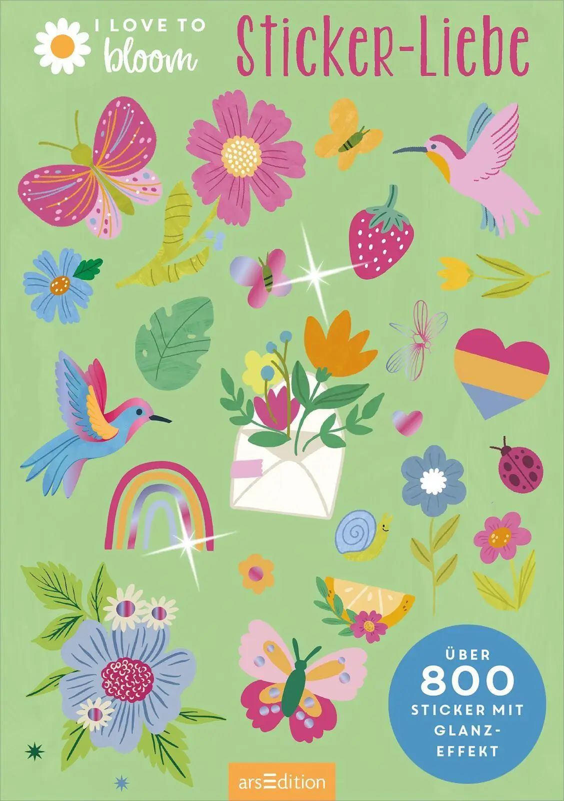 Bild: 4014489138471 | I Love to Bloom - Sticker-Liebe | Über 800 Sticker mit Glanz-Effekt