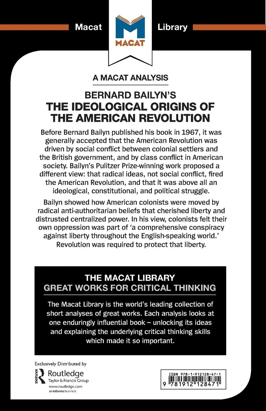 Rückseite: 9781912128471 | An Analysis of Bernard Bailyn's The Ideological Origins of the...