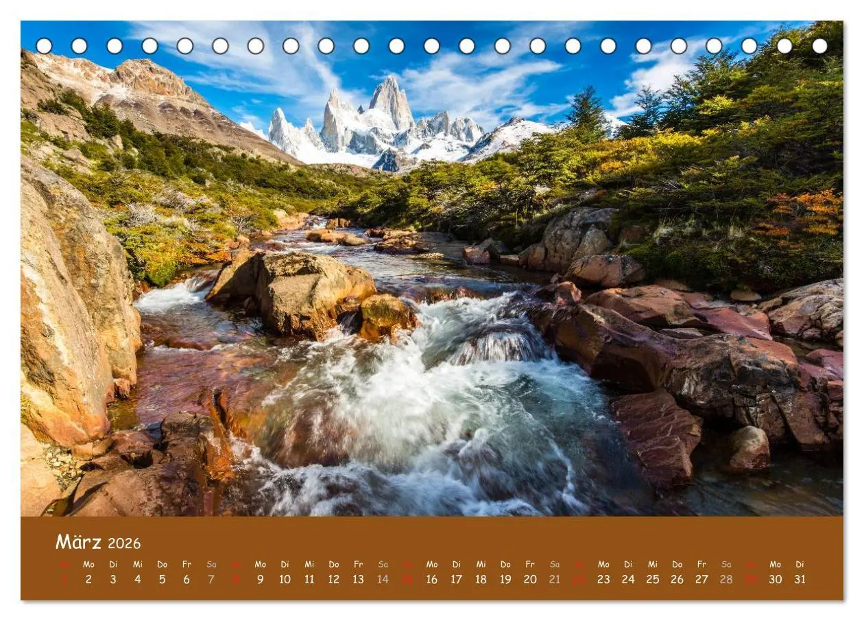 Bild: 9783516238471 | Patagonien 2026 - Traumziel in den Anden (Tischkalender 2026 DIN A5...