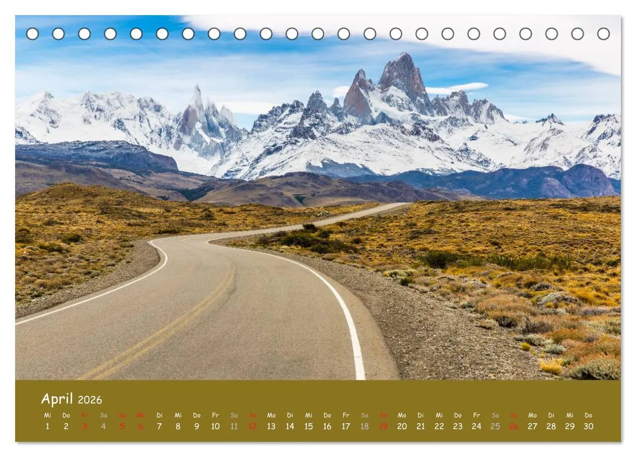 Bild: 9783516238471 | Patagonien 2026 - Traumziel in den Anden (Tischkalender 2026 DIN A5...