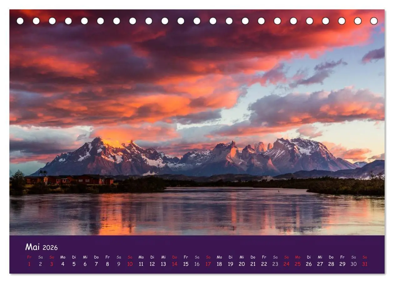 Bild: 9783516238471 | Patagonien 2026 - Traumziel in den Anden (Tischkalender 2026 DIN A5...