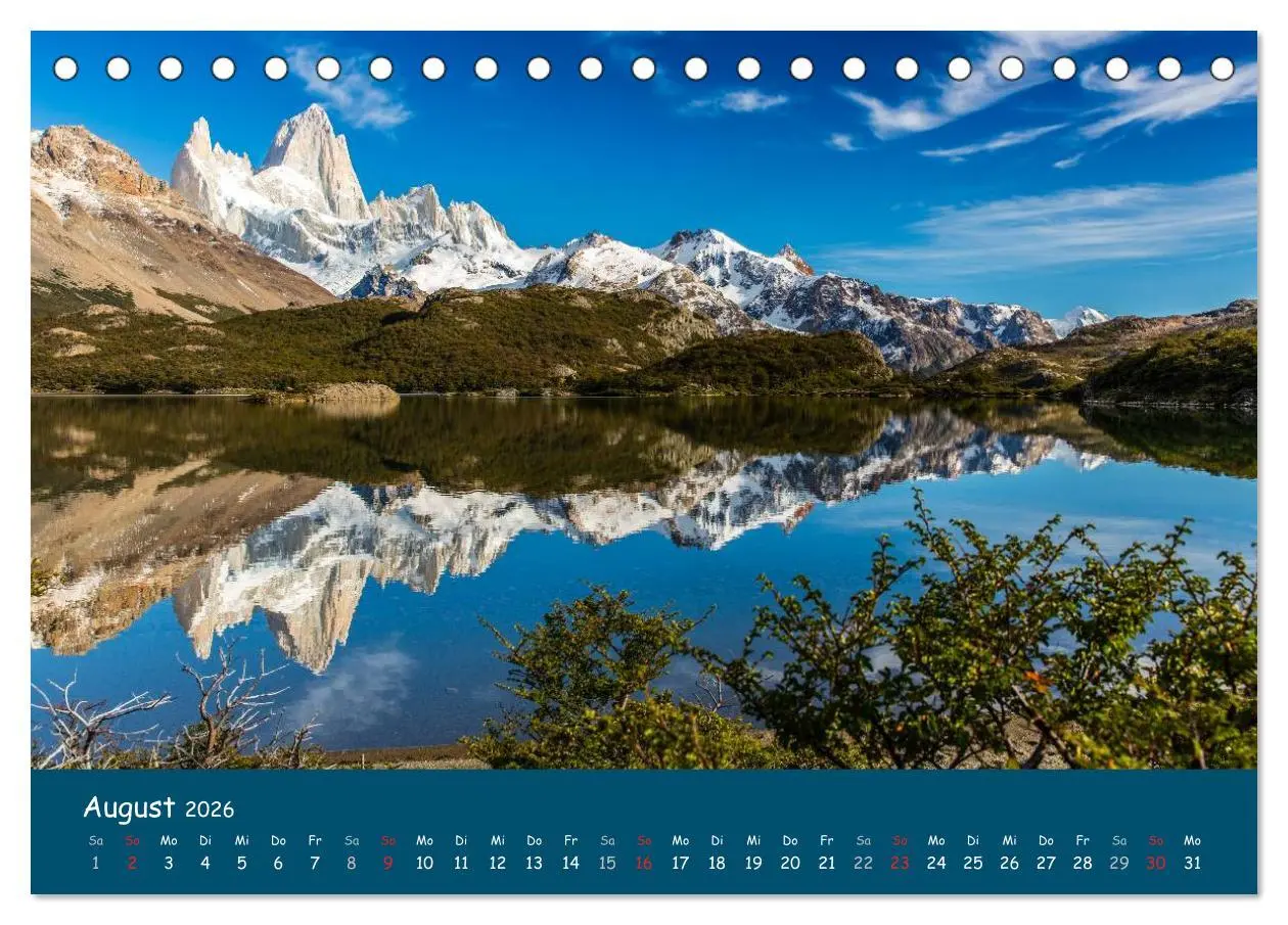 Bild: 9783516238471 | Patagonien 2026 - Traumziel in den Anden (Tischkalender 2026 DIN A5...
