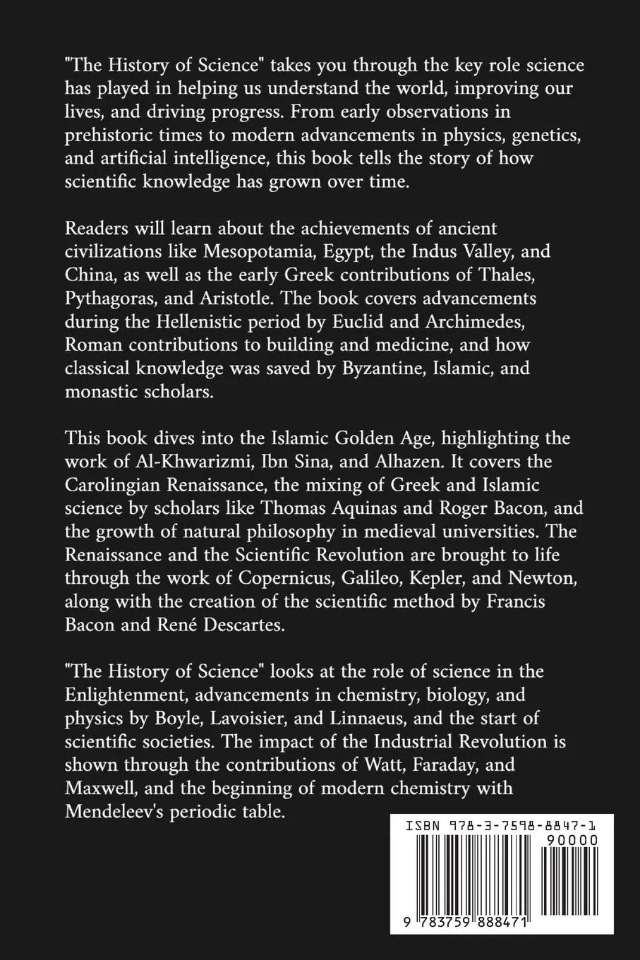 Rückseite: 9783759888471 | The History of Science | From Ancient Times to the Future | com | Buch