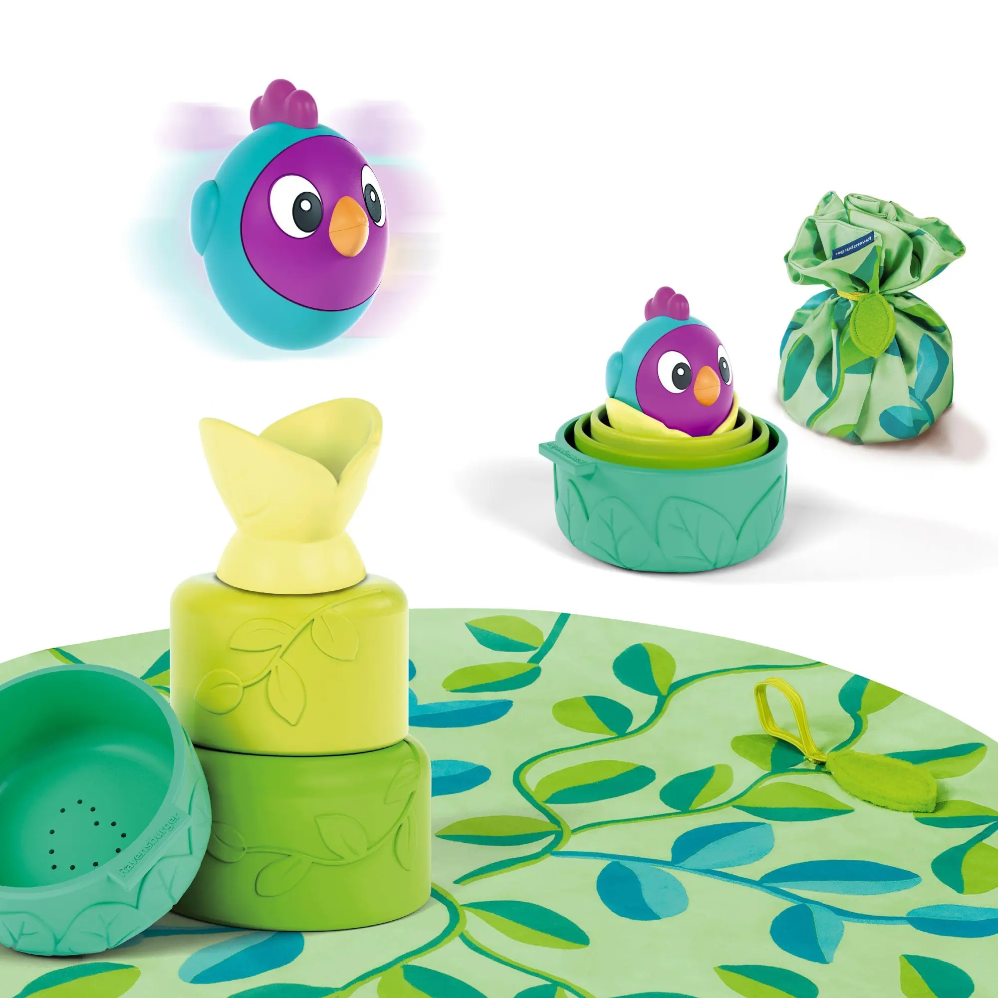 Cover: 4005556048571 | Play+ Baby-Stapel-Puzzle: Vogelnest - ab 6 Monate | Spiel | Play+
