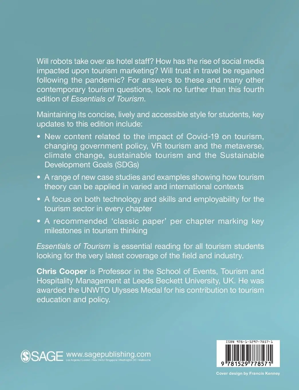 Rückseite: 9781529778571 | Essentials of Tourism | Chris Cooper | Taschenbuch | Englisch | 2022