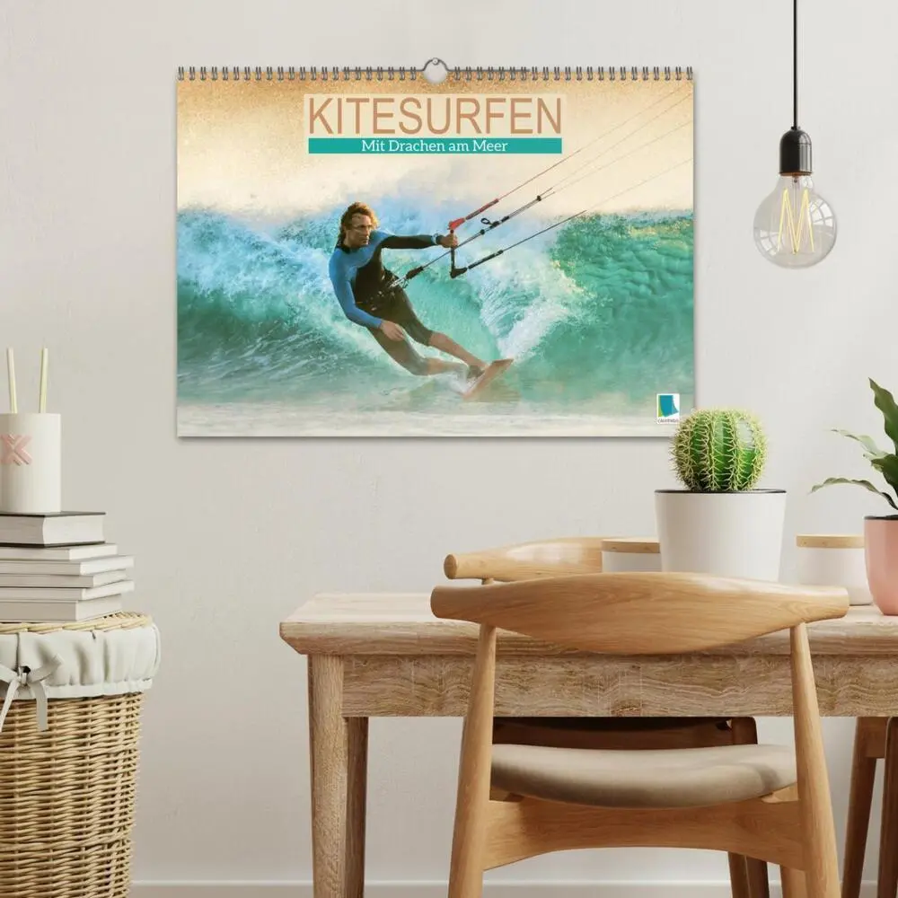 Bild: 9783457688571 | Kitesurfen: Mit Drachen am Meer (Wandkalender 2026 DIN A3 quer),...