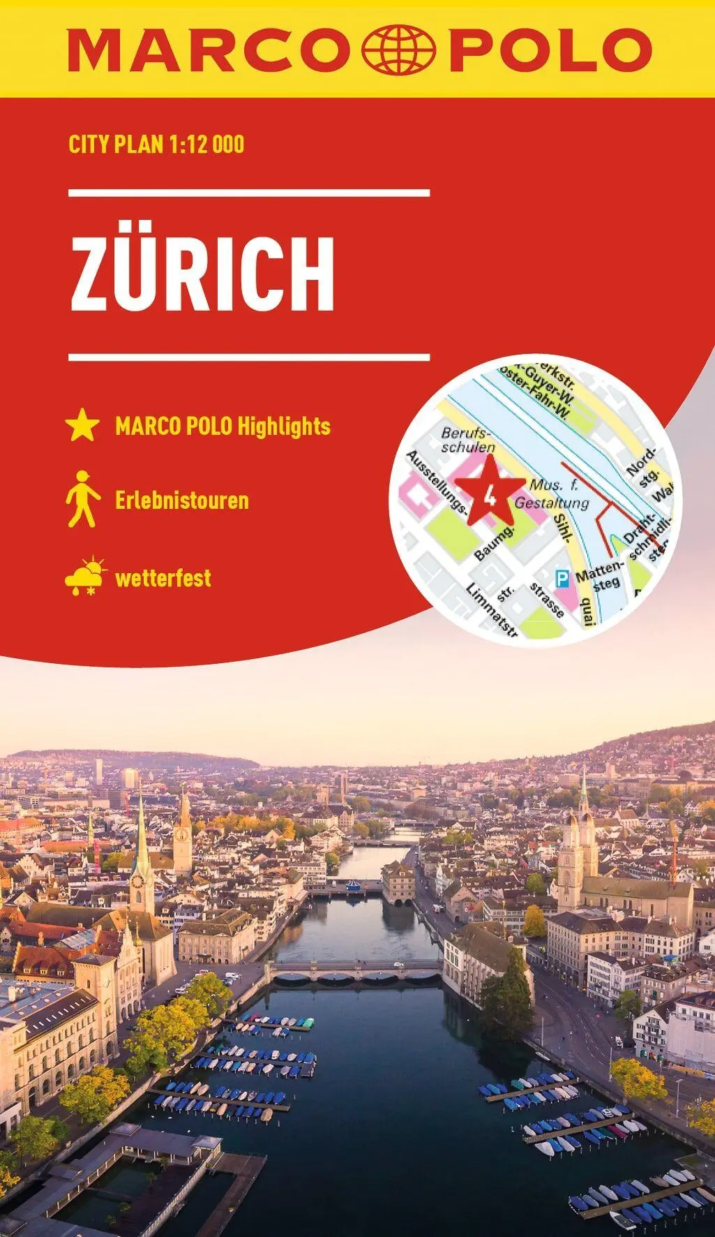 Cover: 9783575018571 | MARCO POLO Cityplan Zürich 1:12.000 | Marco Polo Verlag | (Land-)Karte