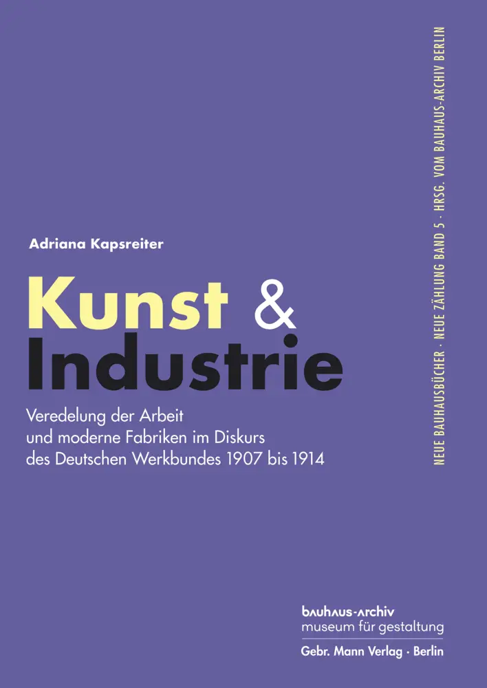 Cover: 9783786128571 | Kunst &amp; Industrie | Adriana Kapsreiter | Buch | 344 S. | Deutsch