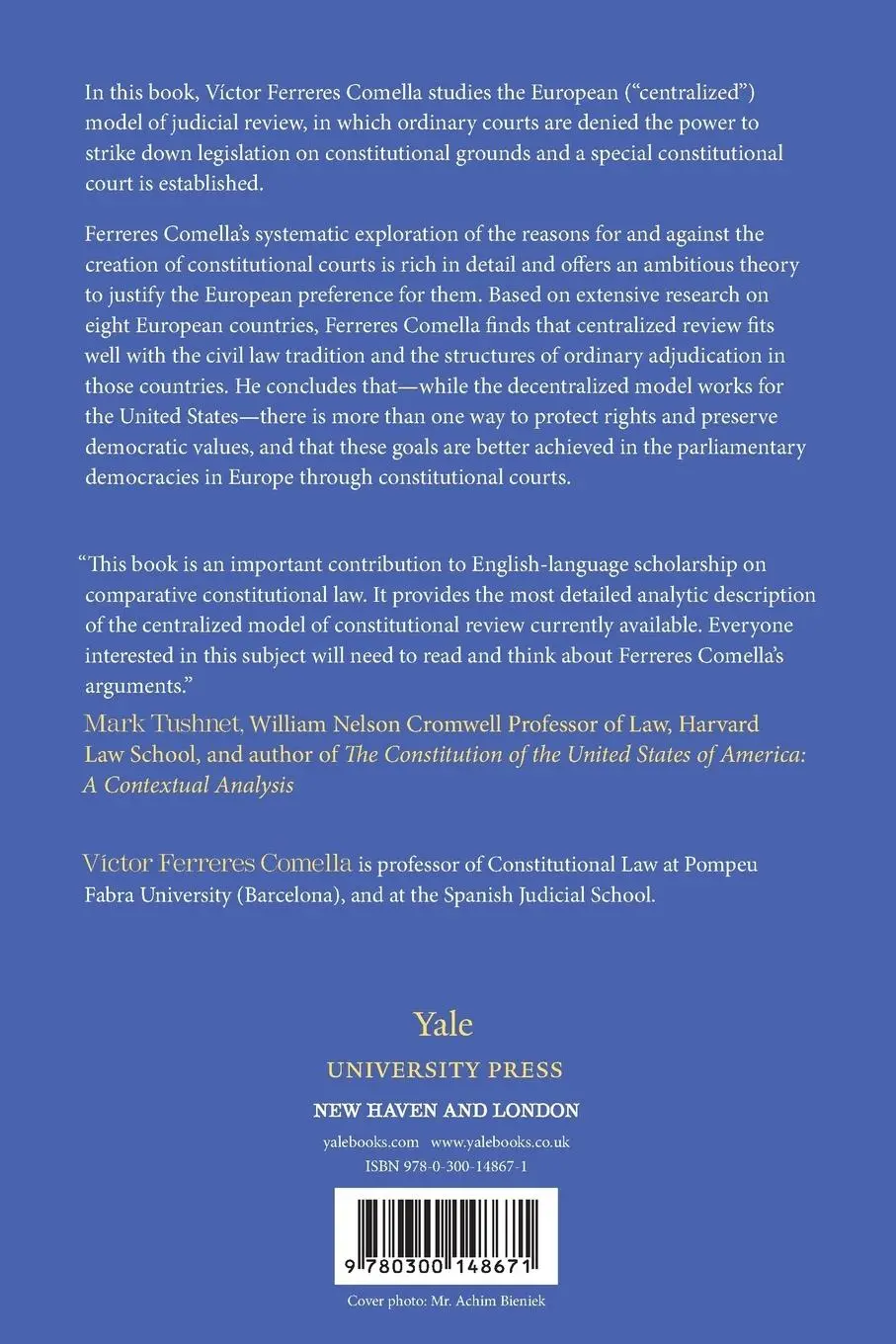 Rückseite: 9780300148671 | Constitutional Courts and Democratic Values | A European Perspective