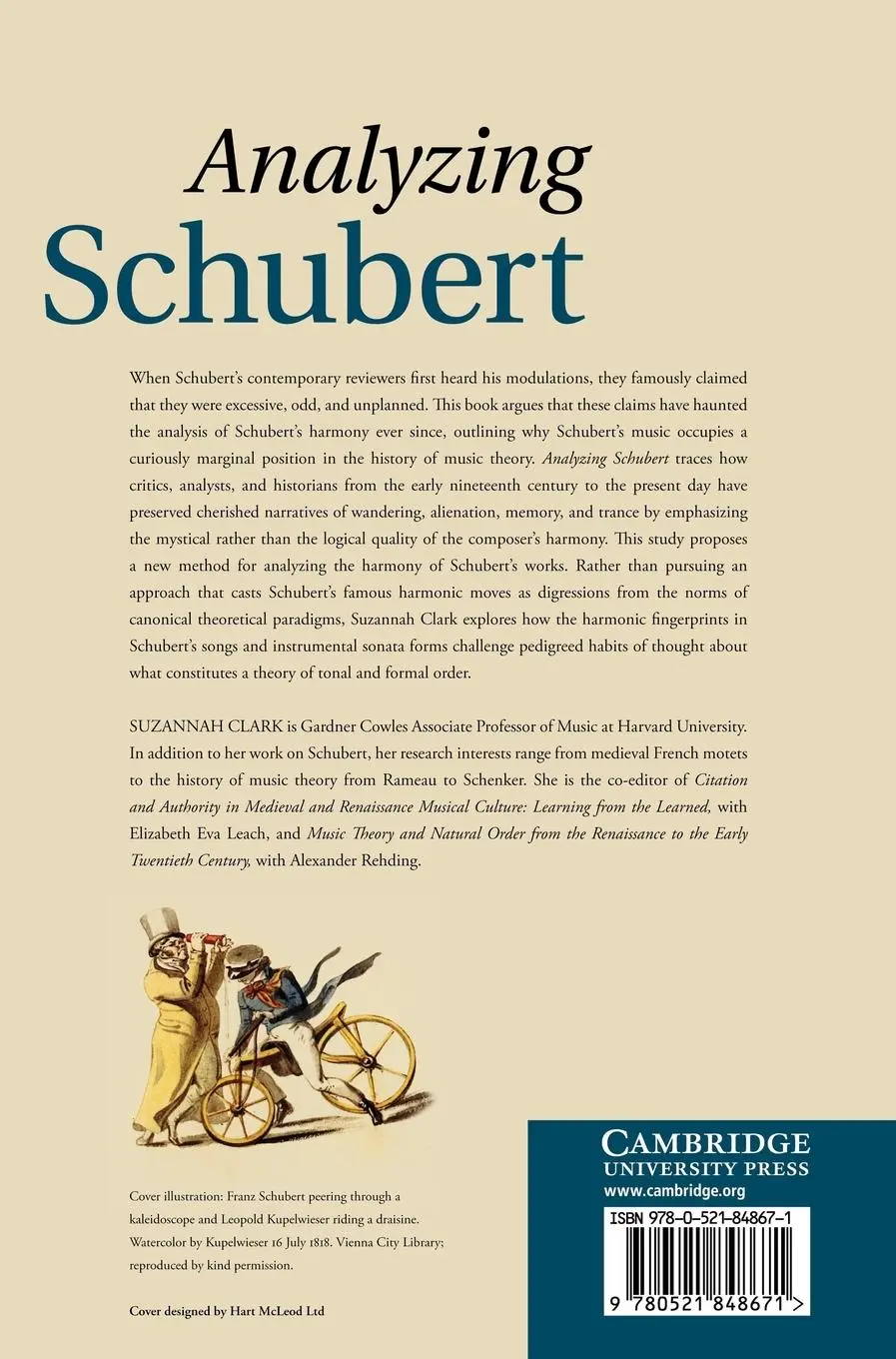 Rückseite: 9780521848671 | Analyzing Schubert | Suzannah Clark | Buch | Englisch | 2013