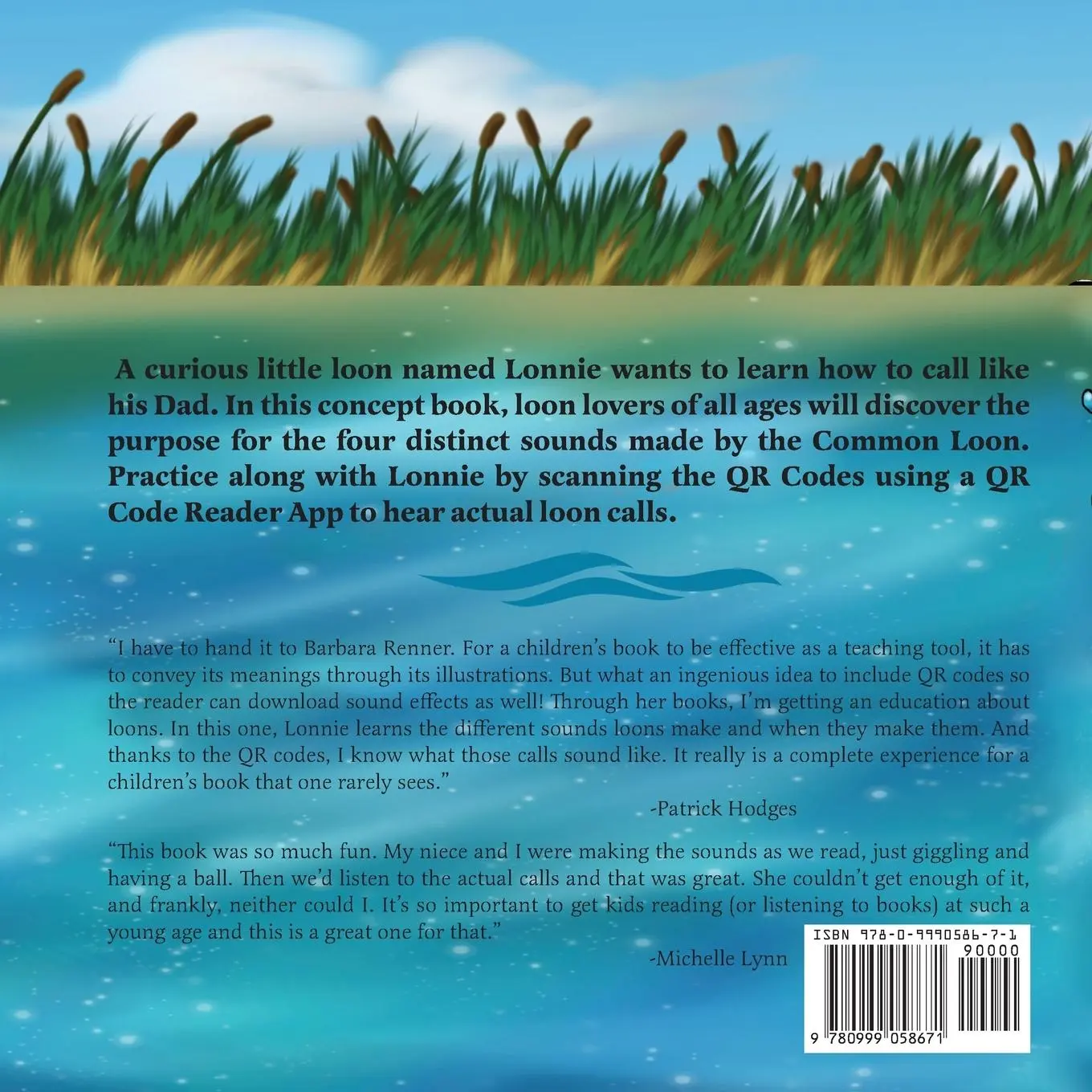 Rückseite: 9780999058671 | Lonnie the Loon Learns to Call | Barbara Renner | Taschenbuch | 2020