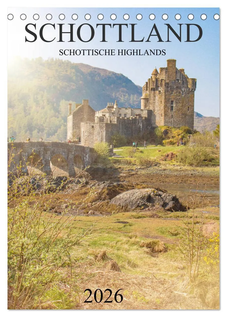 Cover: 9783516388671 | Schottland -Schottische Highlands (Tischkalender 2026 DIN A5 hoch),...