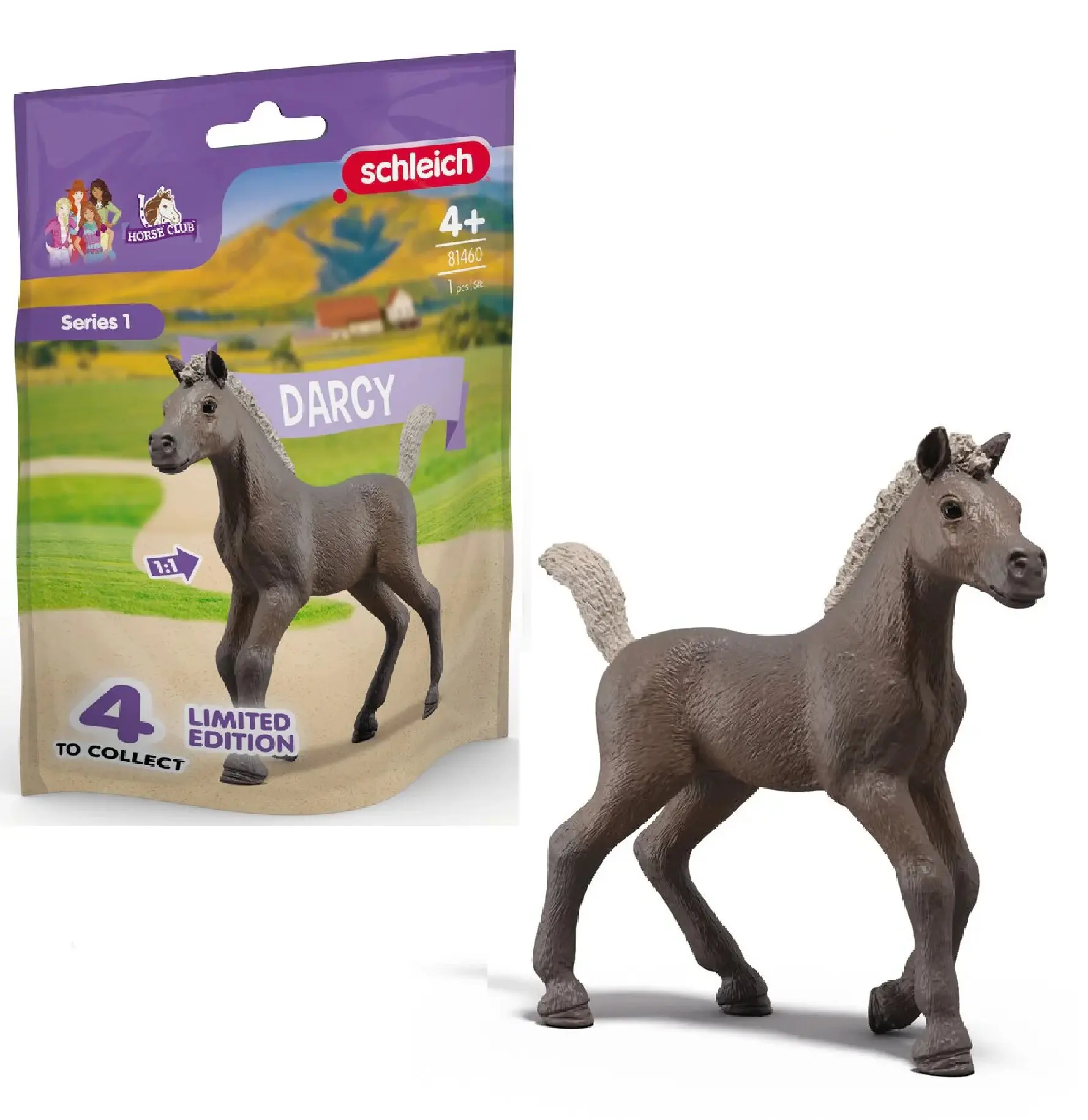 Cover: 4069111128771 | Schleich 81460 - Horse Club, Darcy, Sammelfohlen mit Sammelposter,...