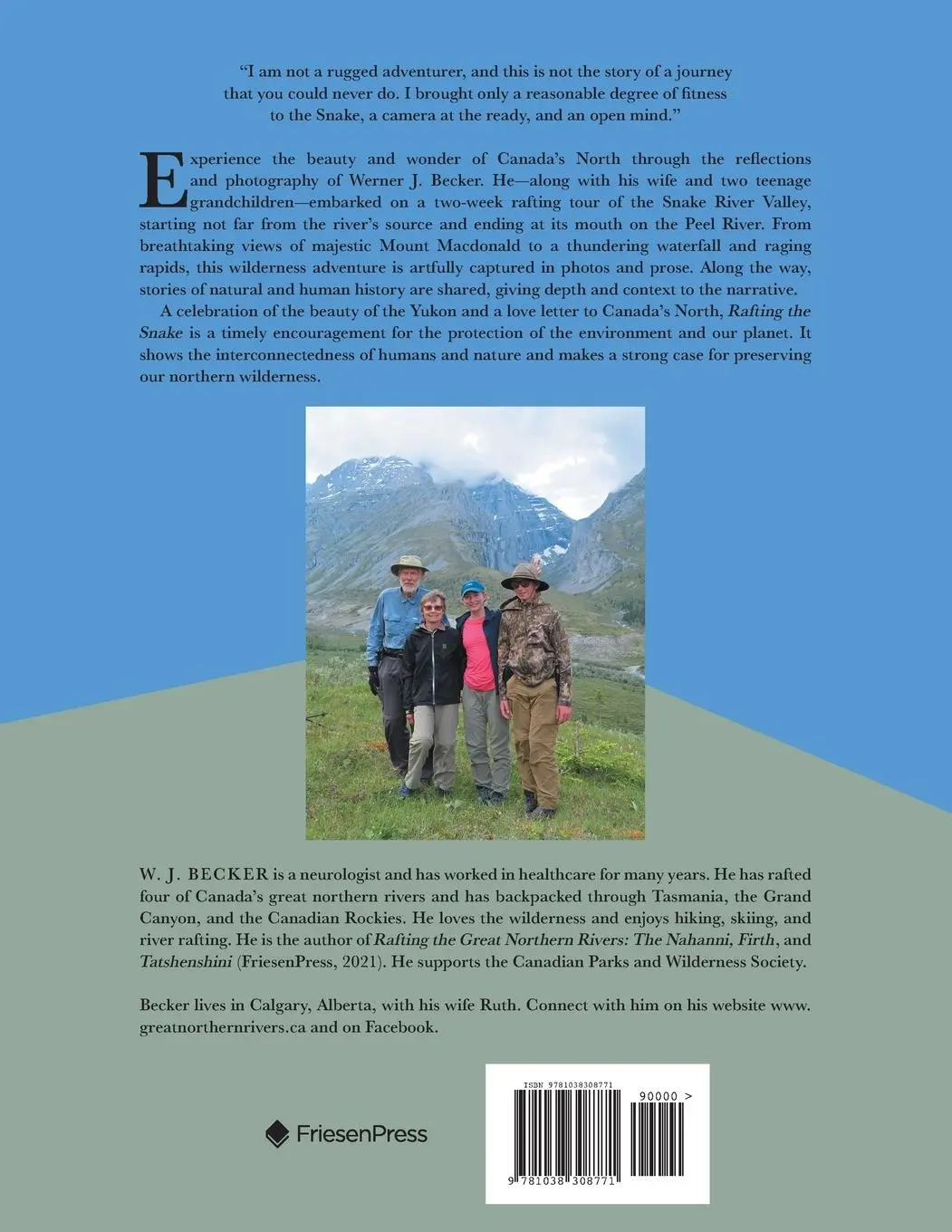 Rückseite: 9781038308771 | Rafting the Snake | W. J. Becker | Taschenbuch | Englisch | 2024