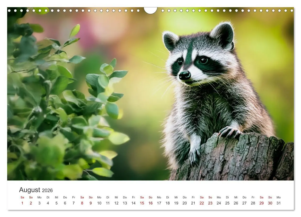 Bild: 9783457288771 | Frech, flauschig, fantastisch - Der Waschbären-Kalender...