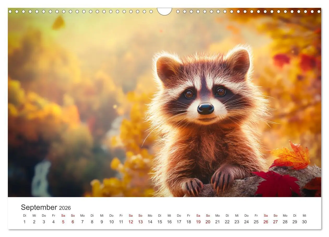 Bild: 9783457288771 | Frech, flauschig, fantastisch - Der Waschbären-Kalender...