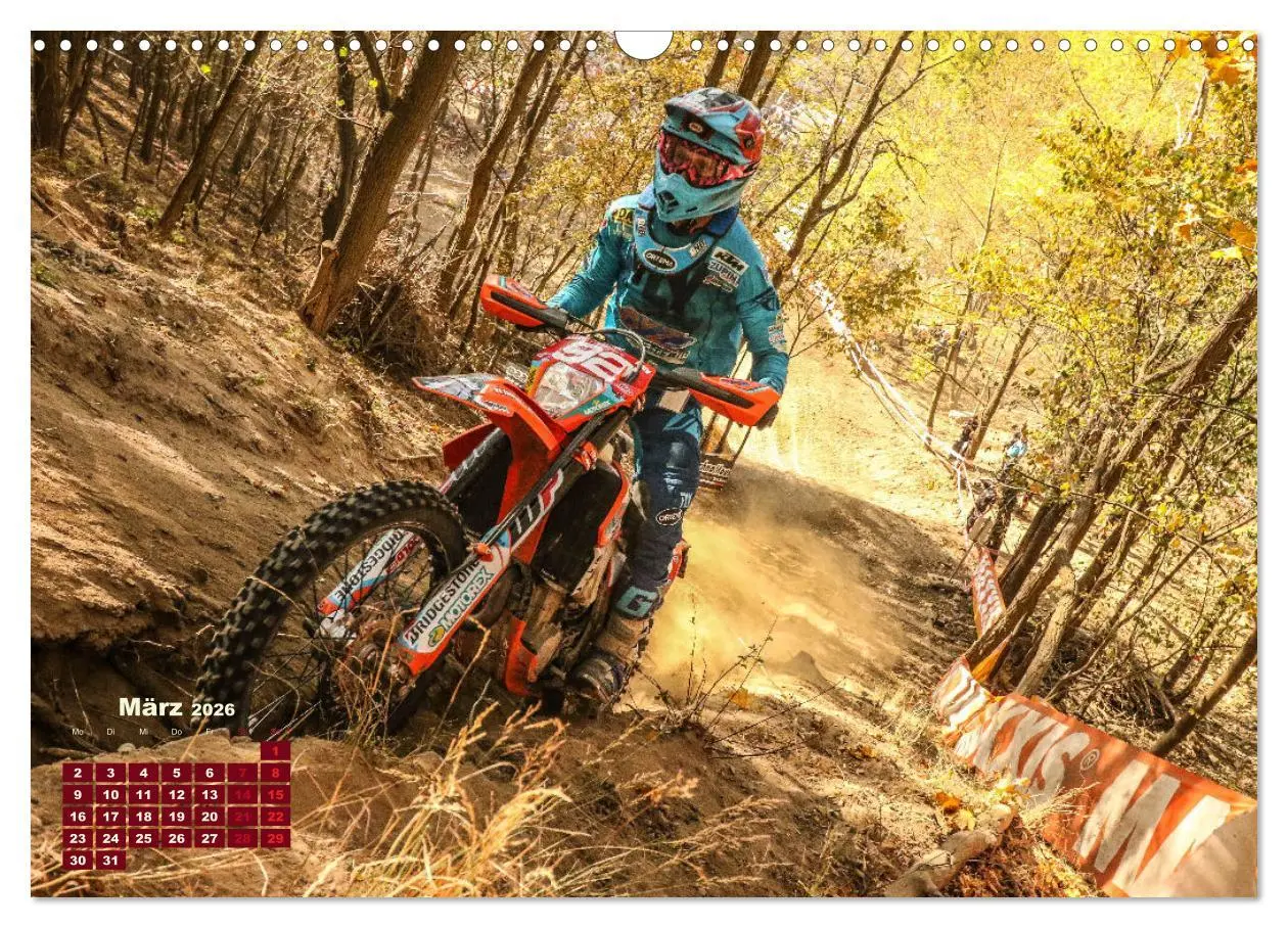 Bild: 9783457668771 | Enduro Mit Speed durch`s Gelände (Wandkalender 2026 DIN A3 quer),...