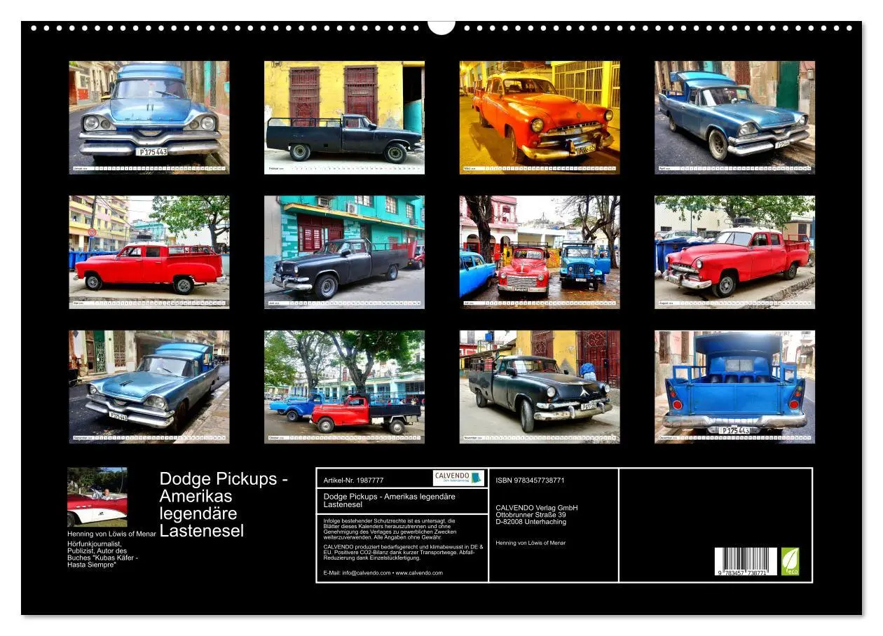 Bild: 9783457738771 | Dodge Pickups - Amerikas legendäre Lastenesel (Wandkalender 2026...