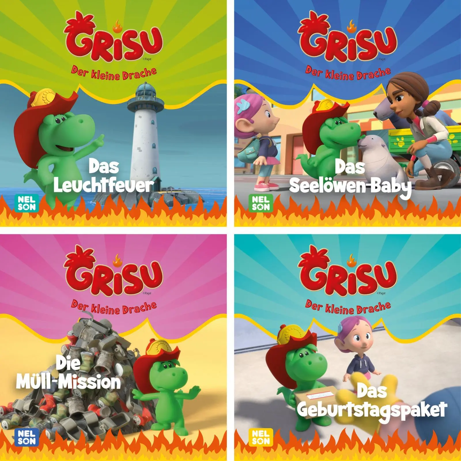 Cover: 9783845128771 | 4er-Set Maxi-Mini 54: Grisu | Taschenbuch | Nelson Maxi-Mini | 24 S.