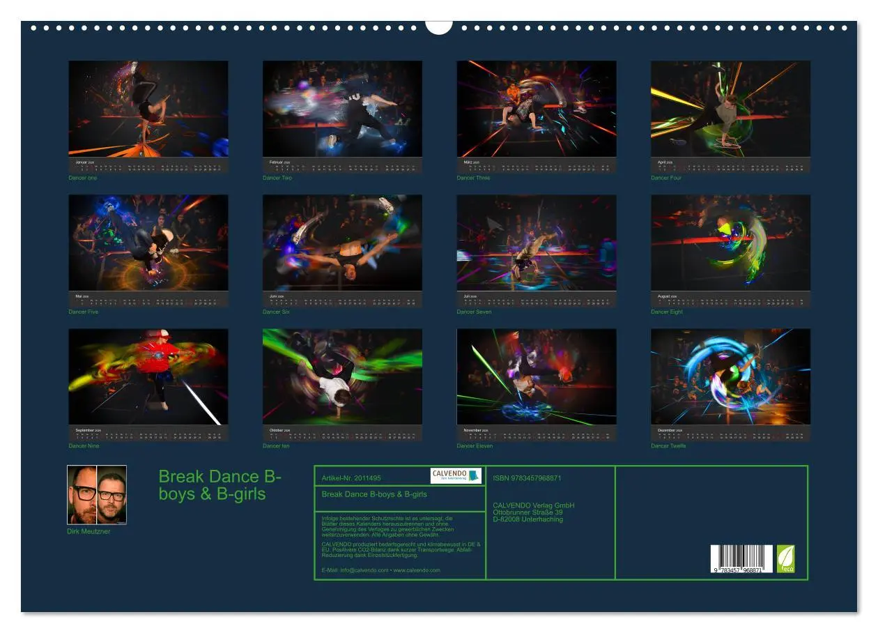 Bild: 9783457968871 | Break Dance B-boys &amp; B-girls (Wandkalender 2026 DIN A2 quer),...