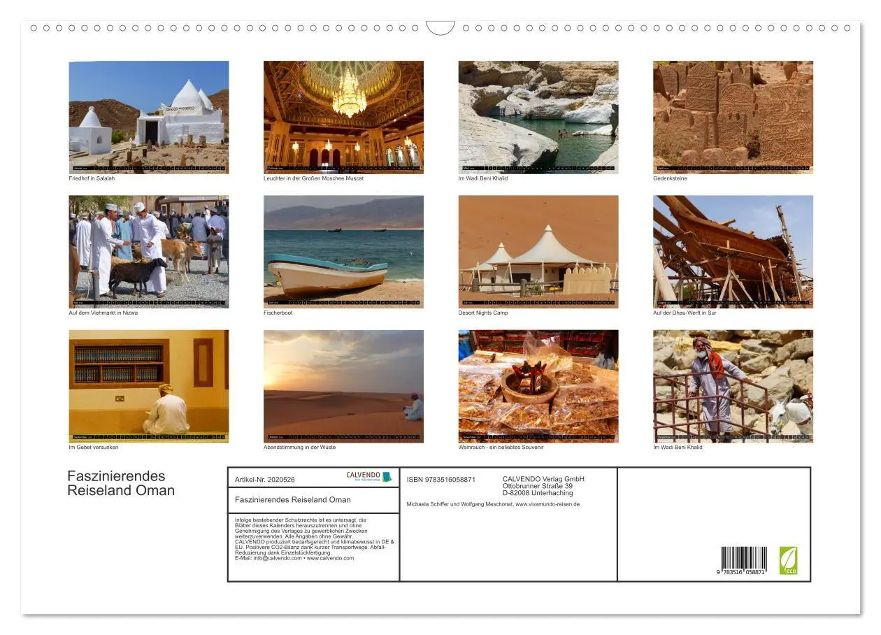 Bild: 9783516058871 | Faszinierendes Reiseland Oman (Wandkalender 2026 DIN A2 quer),...