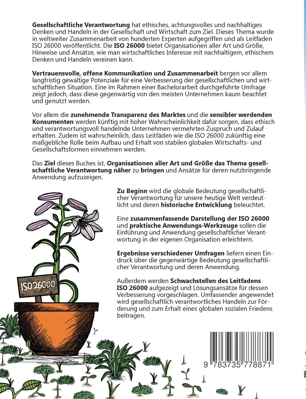 Rückseite: 9783735778871 | ISO 26000 - Ethik in Wirtschaft | Traum oder Notwendigkeit? | Buch