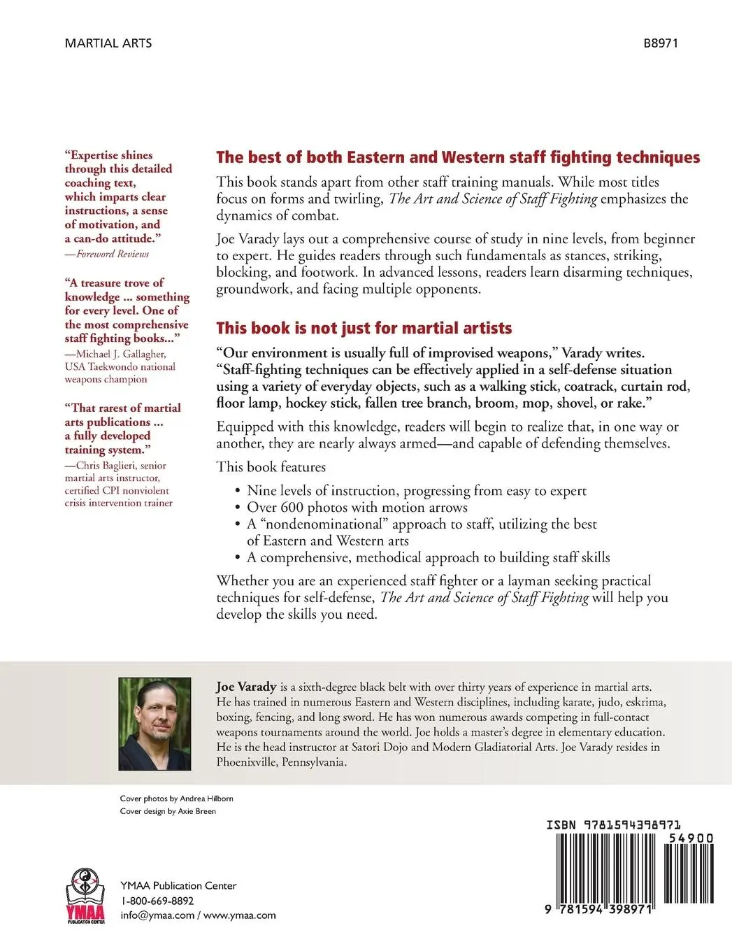 Rückseite: 9781594398971 | The Art and Science of Staff Fighting | A Complete Instructional Guide