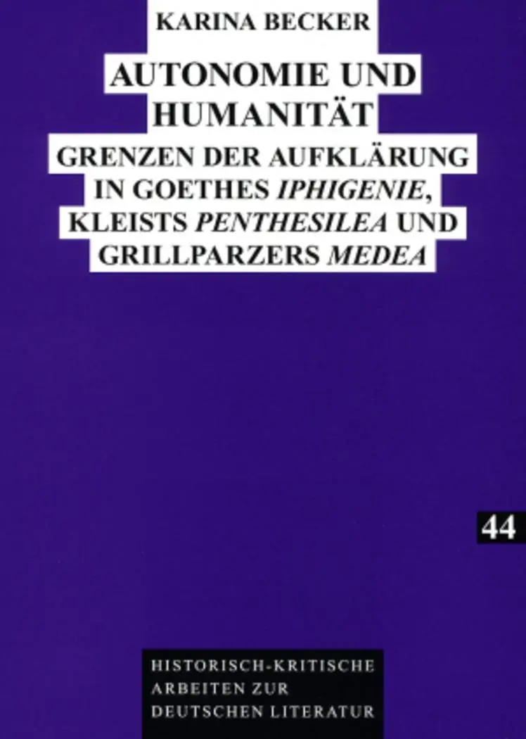 Cover: 9783631578971 | Autonomie und Humanität | Karina Becker | Taschenbuch | Paperback