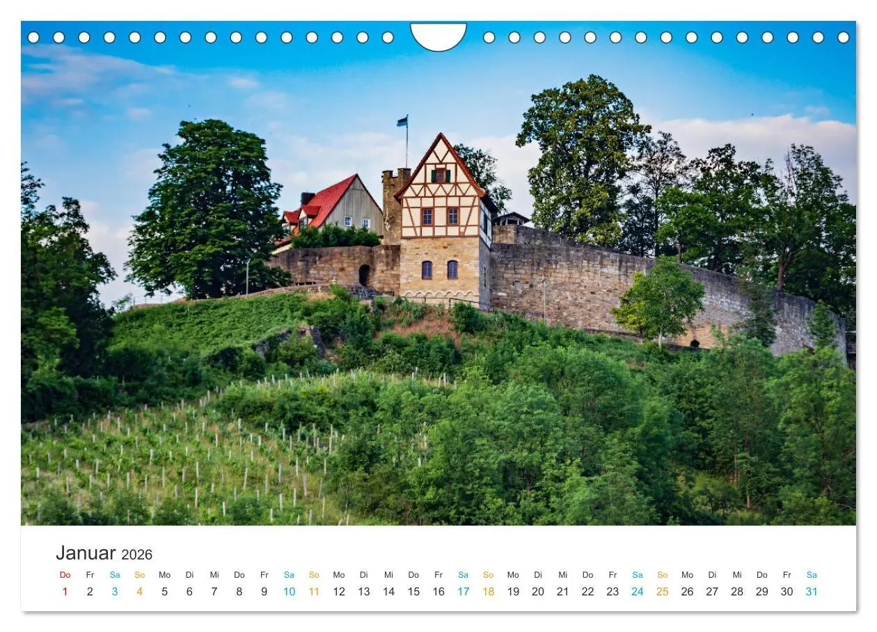Bild: 9783457779071 | Haßberge - Burgen und Burgruinen (Wandkalender 2026 DIN A4 quer),...