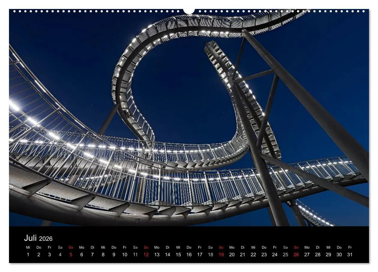 Bild: 9783516009071 | Duisburgs Nächte (Wandkalender 2026 DIN A2 quer), CALVENDO...