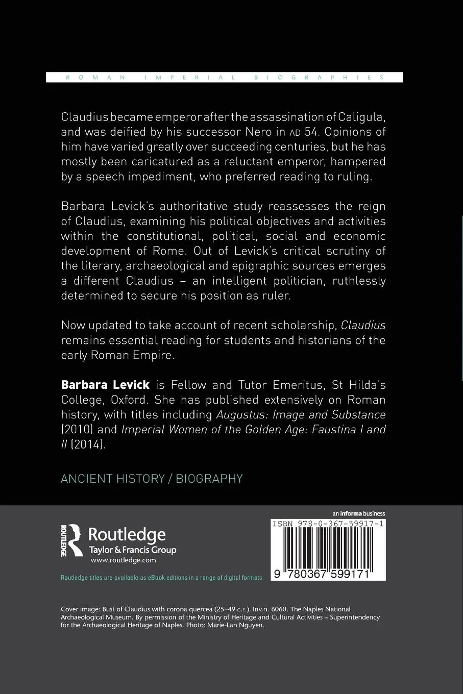 Rückseite: 9780367599171 | Claudius | Barbara Levick | Taschenbuch | Einband - flex.(Paperback)