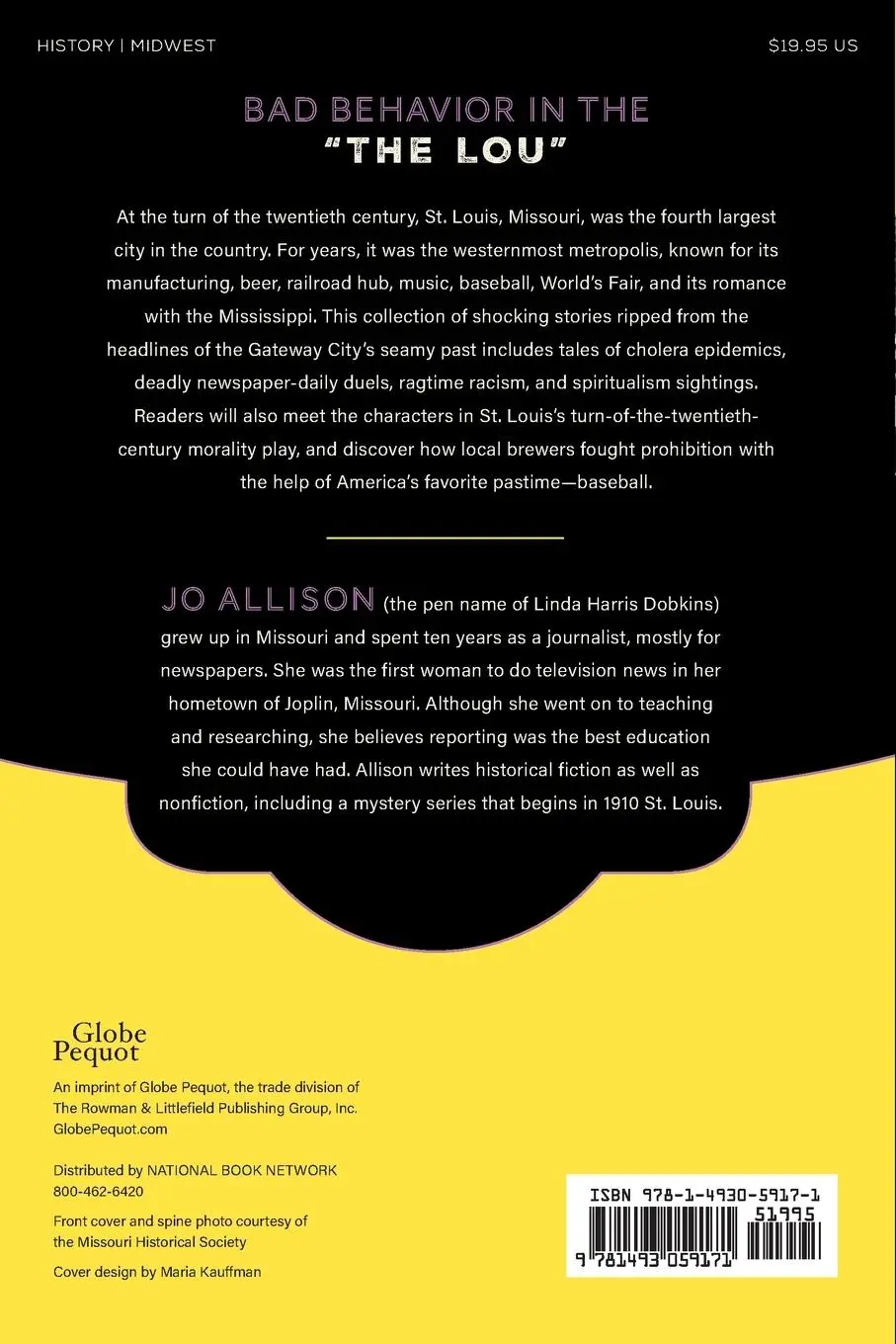 Rückseite: 9781493059171 | Storied &amp; Scandalous St. Louis | Jo Allison | Taschenbuch | Englisch