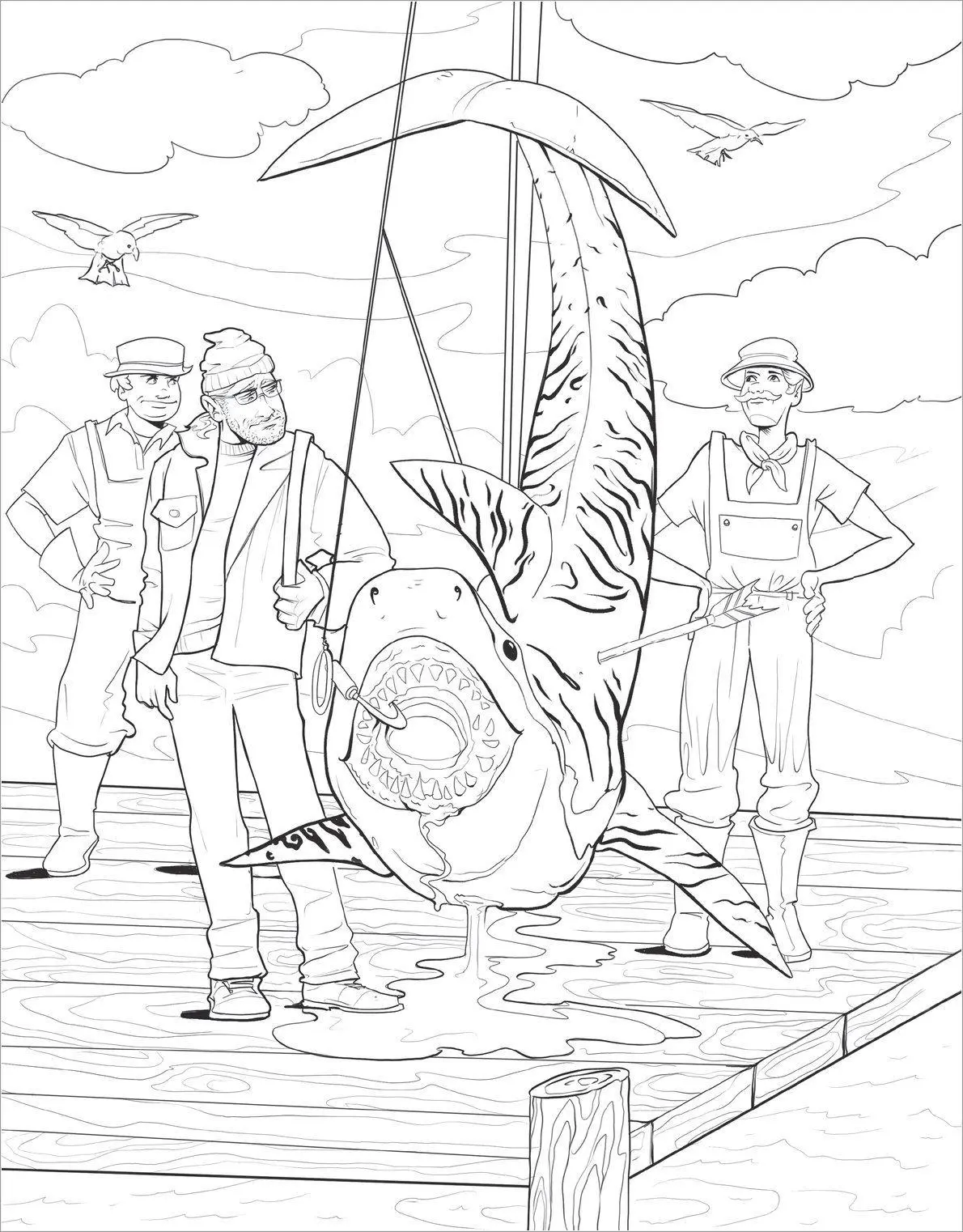 Bild: 9781546139171 | The Official Jaws Coloring Book | Zackery Cuevas | Taschenbuch | 2025