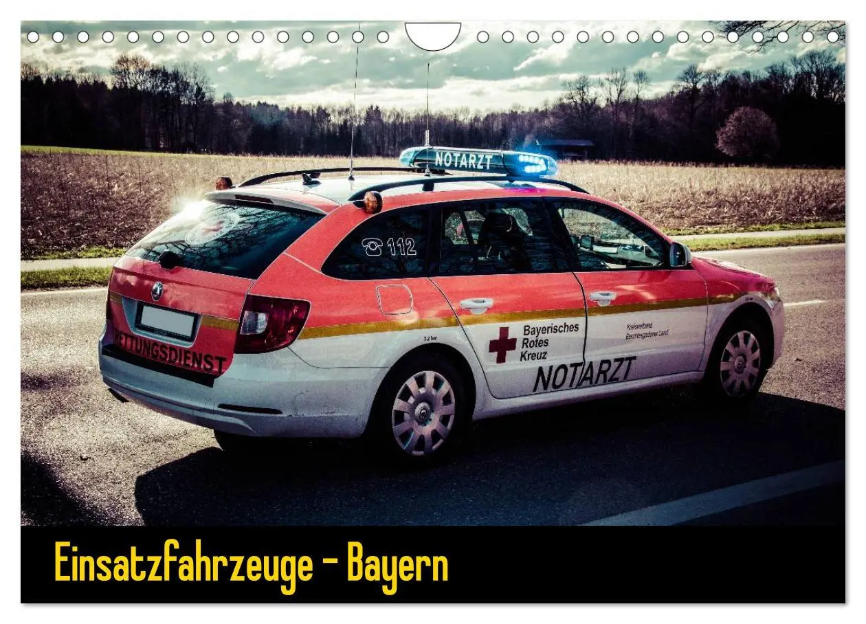 Cover: 9783516169171 | Einsatzfahrzeuge - Bayern (Wandkalender 2026 DIN A4 quer), CALVENDO...