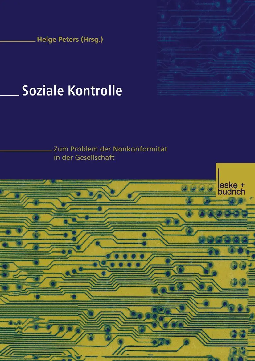 Cover: 9783810029171 | Soziale Kontrolle | Helge Peters | Taschenbuch | 172 S. | Deutsch