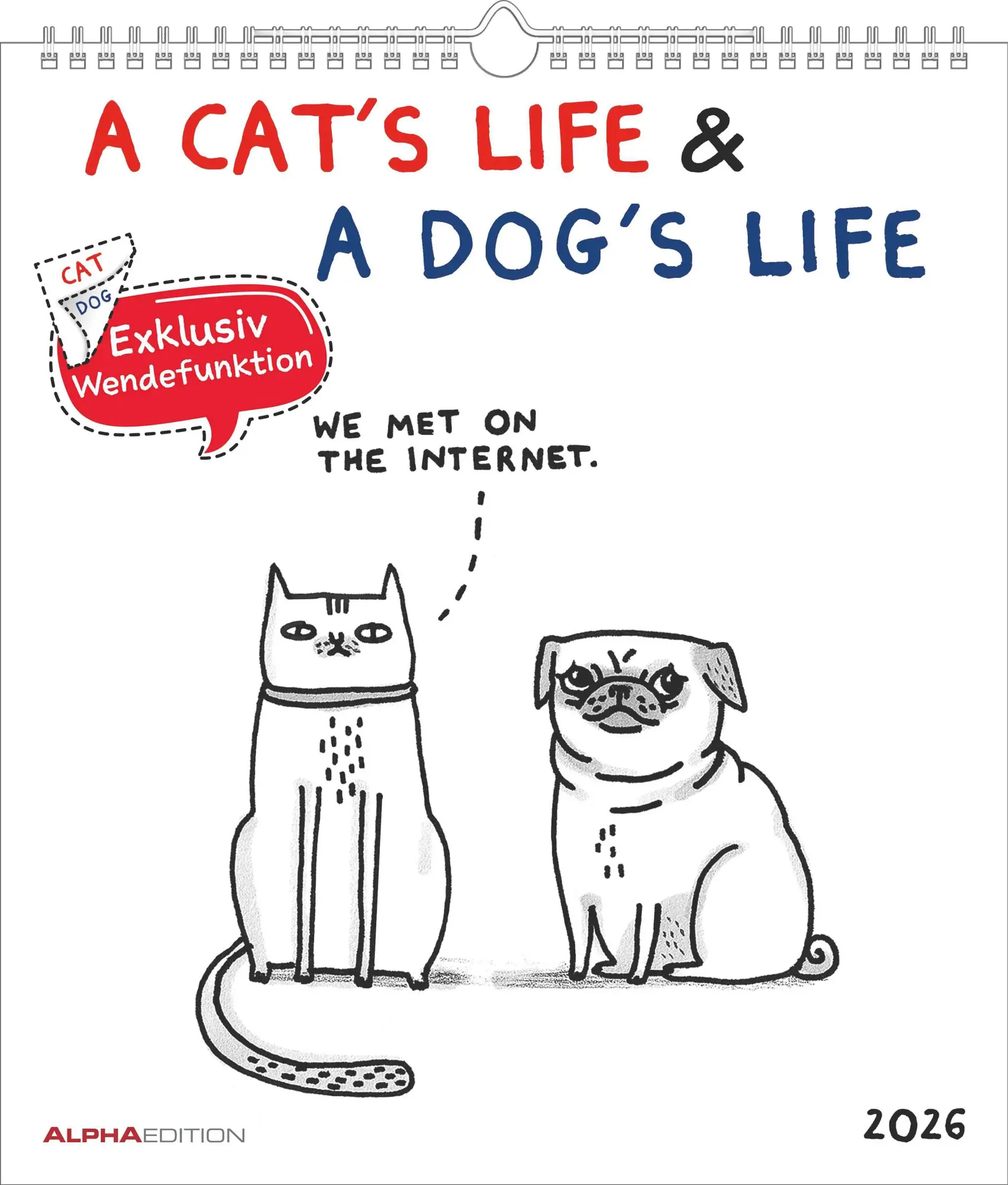 Cover: 4069095009271 | A Cat's Life &amp; A Dogs Life 2026 - Wende-Kalender - Wand-Kalender -...