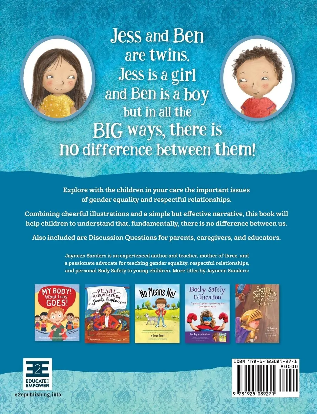 Rückseite: 9781925089271 | No Difference Between Us | Jayneen Sanders | Taschenbuch | Englisch