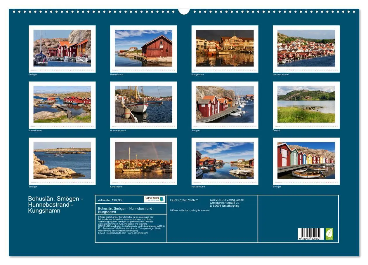 Bild: 9783457829271 | Bohuslän. Smögen - Hunnebostrand - Kungshamn (Wandkalender 2026 DIN...