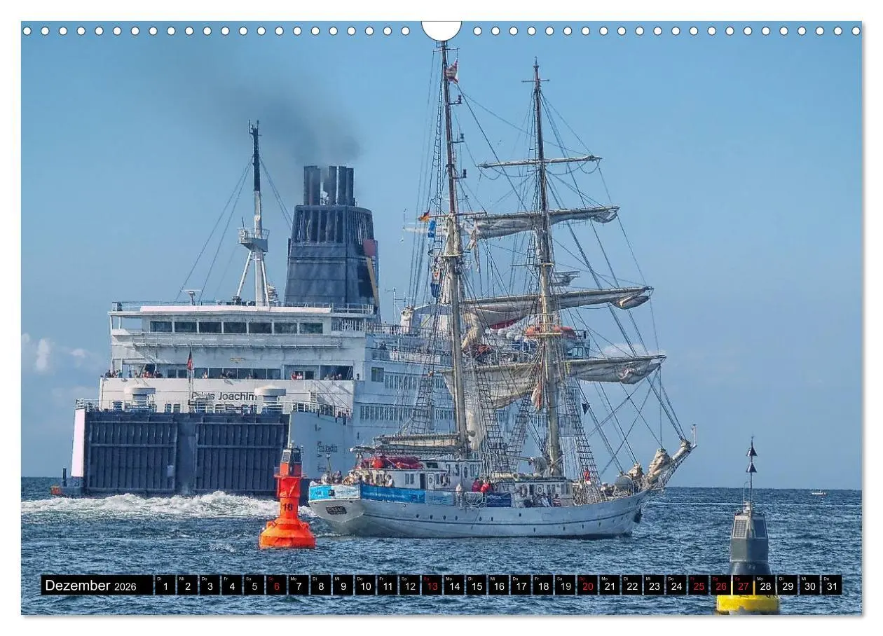 Bild: 9783516159271 | Segelschiffe vor Warnemünde (Wandkalender 2026 DIN A3 quer),...
