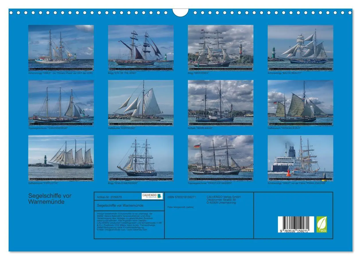 Bild: 9783516159271 | Segelschiffe vor Warnemünde (Wandkalender 2026 DIN A3 quer),...