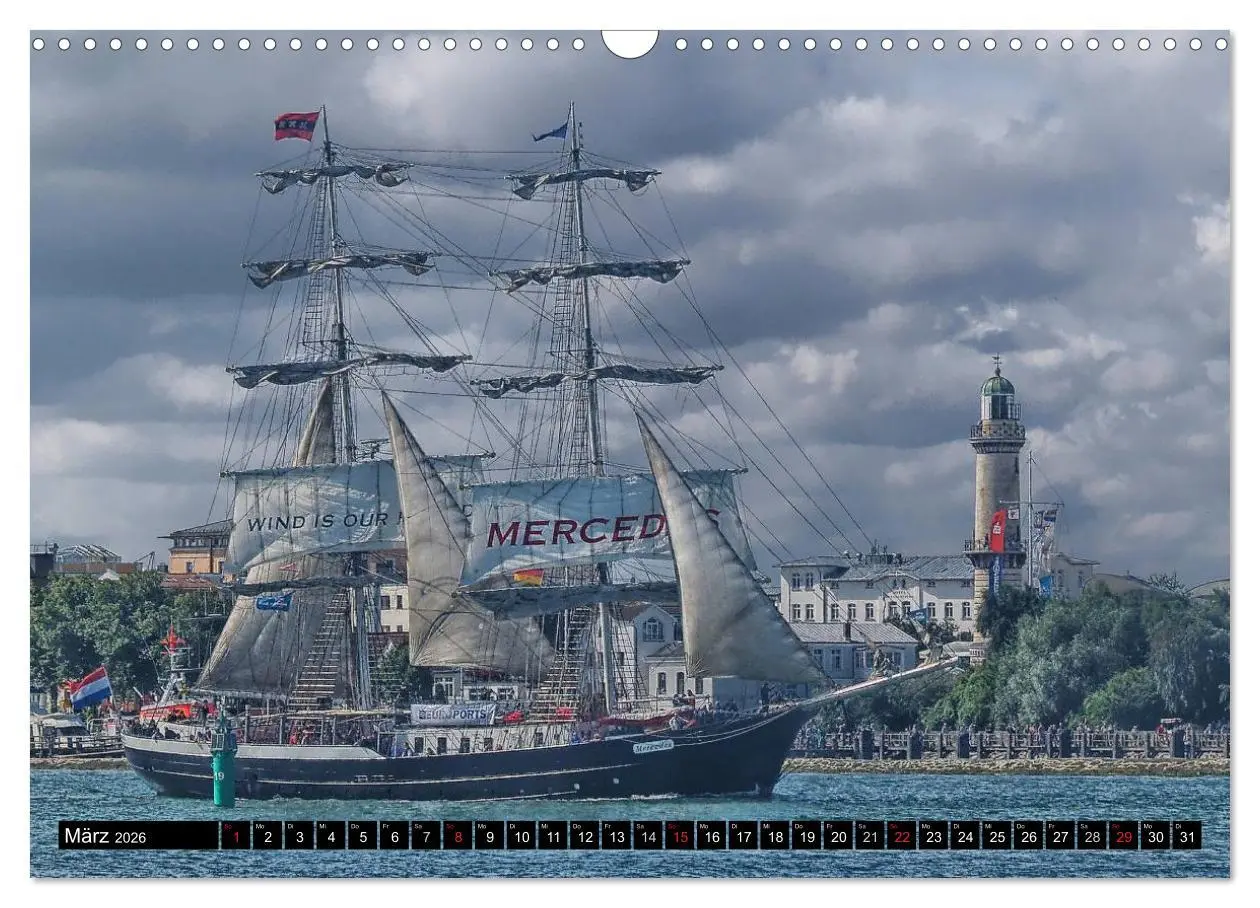 Bild: 9783516159271 | Segelschiffe vor Warnemünde (Wandkalender 2026 DIN A3 quer),...