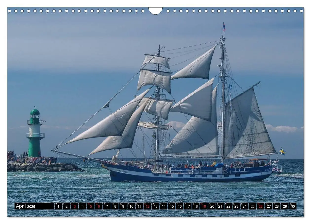 Bild: 9783516159271 | Segelschiffe vor Warnemünde (Wandkalender 2026 DIN A3 quer),...