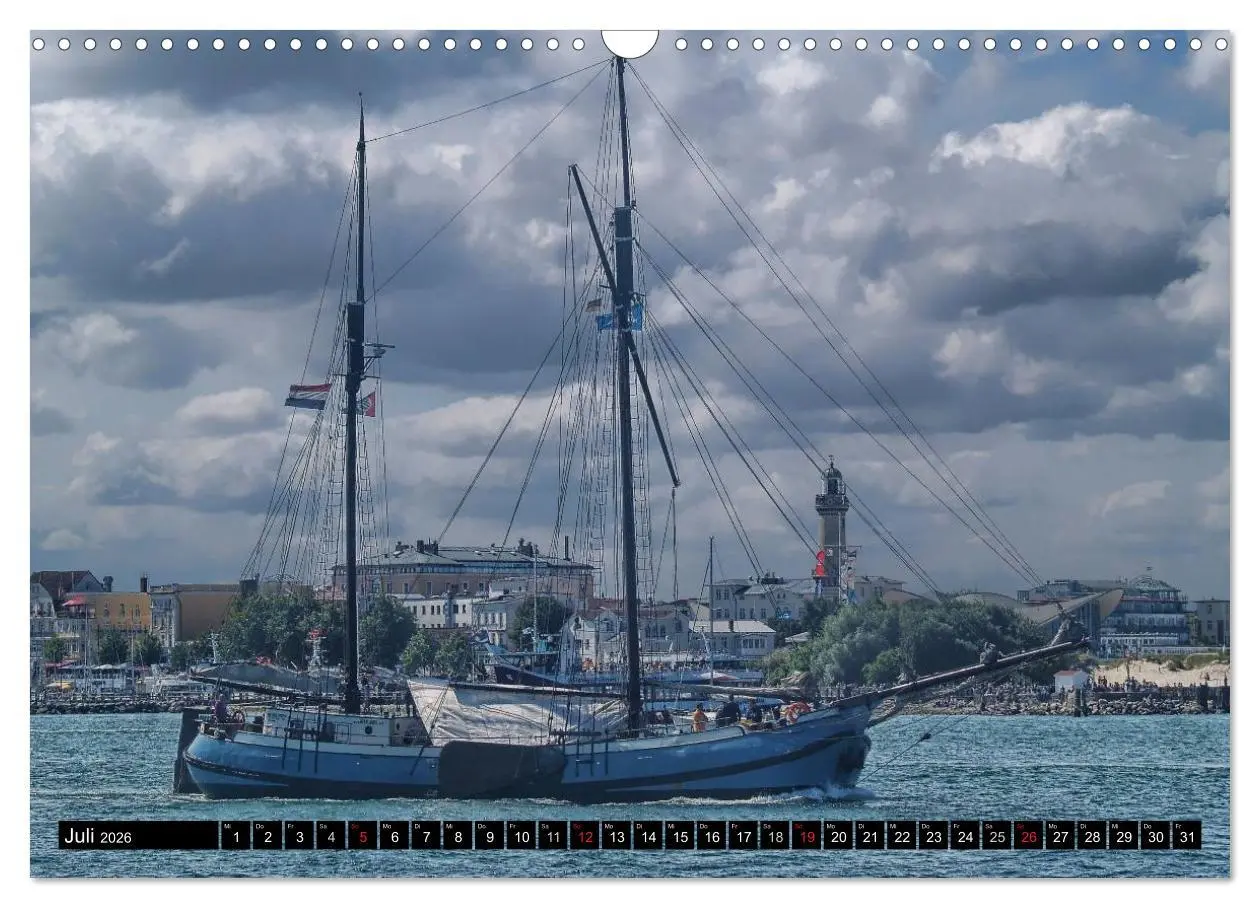 Bild: 9783516159271 | Segelschiffe vor Warnemünde (Wandkalender 2026 DIN A3 quer),...
