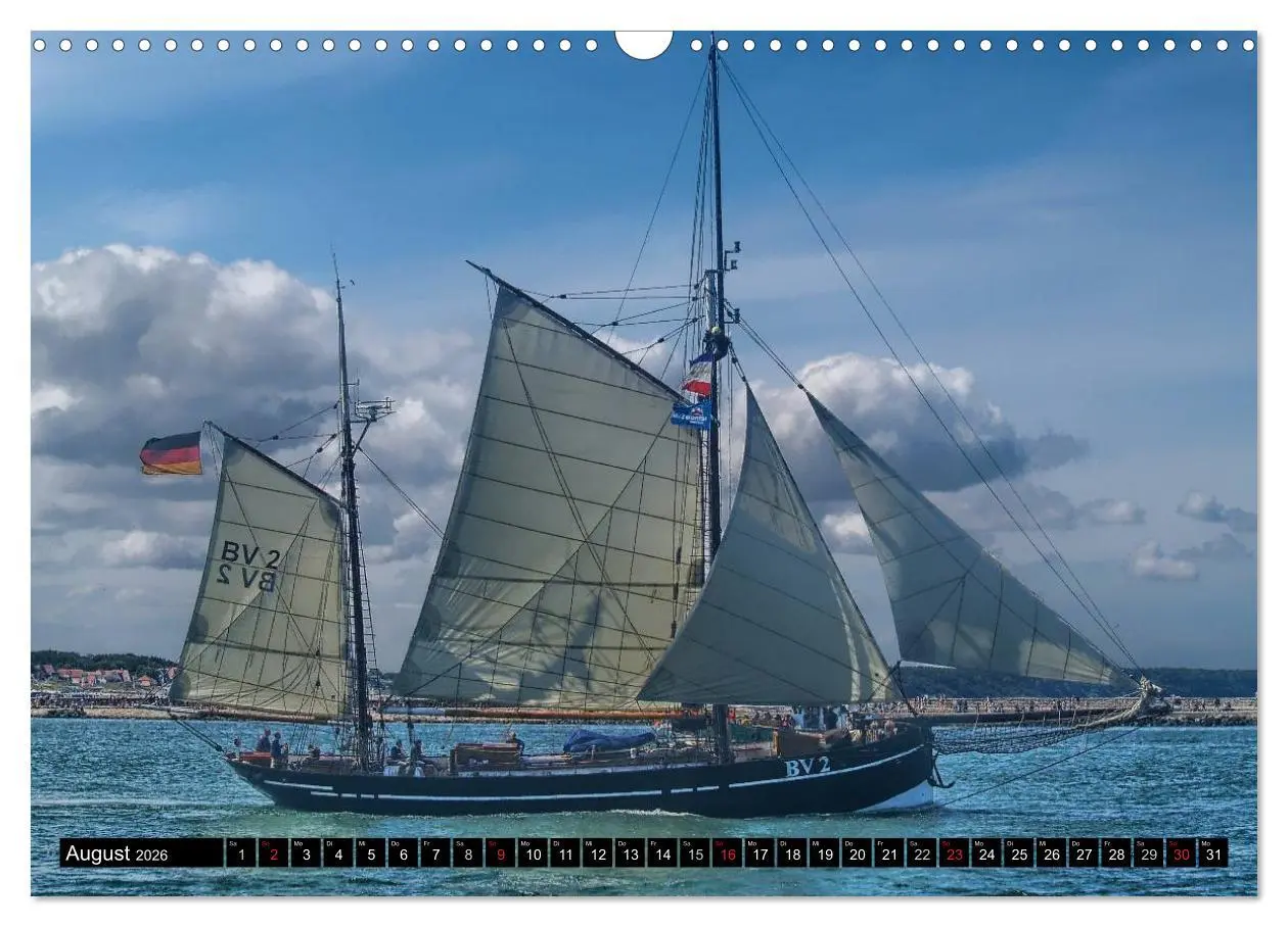 Bild: 9783516159271 | Segelschiffe vor Warnemünde (Wandkalender 2026 DIN A3 quer),...